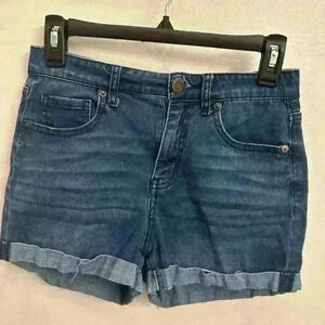 Aeropostale womans dark blue Jean shorts 4